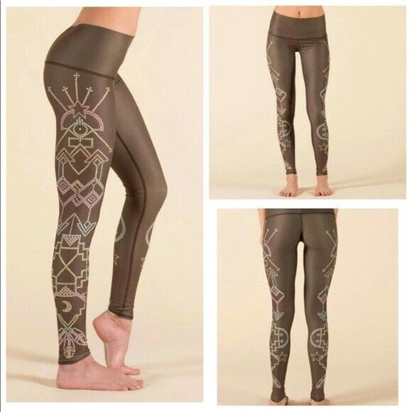 teeki Pants - Teeki Women's Yoga Hot Pant Leggings Pilates 7 Crowns L Athleisure Antimicrobial